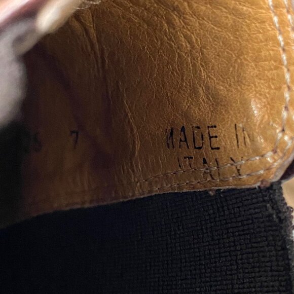 J. Crew Chelsea Boots Men's Size 7 Brown Leather Made in Italy - Picture 9 of 12
